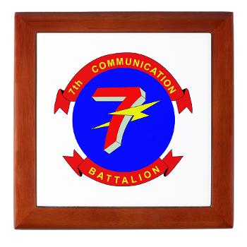 7CB - M01 - 03 - 7th Communication Battalion - Keepsake Box